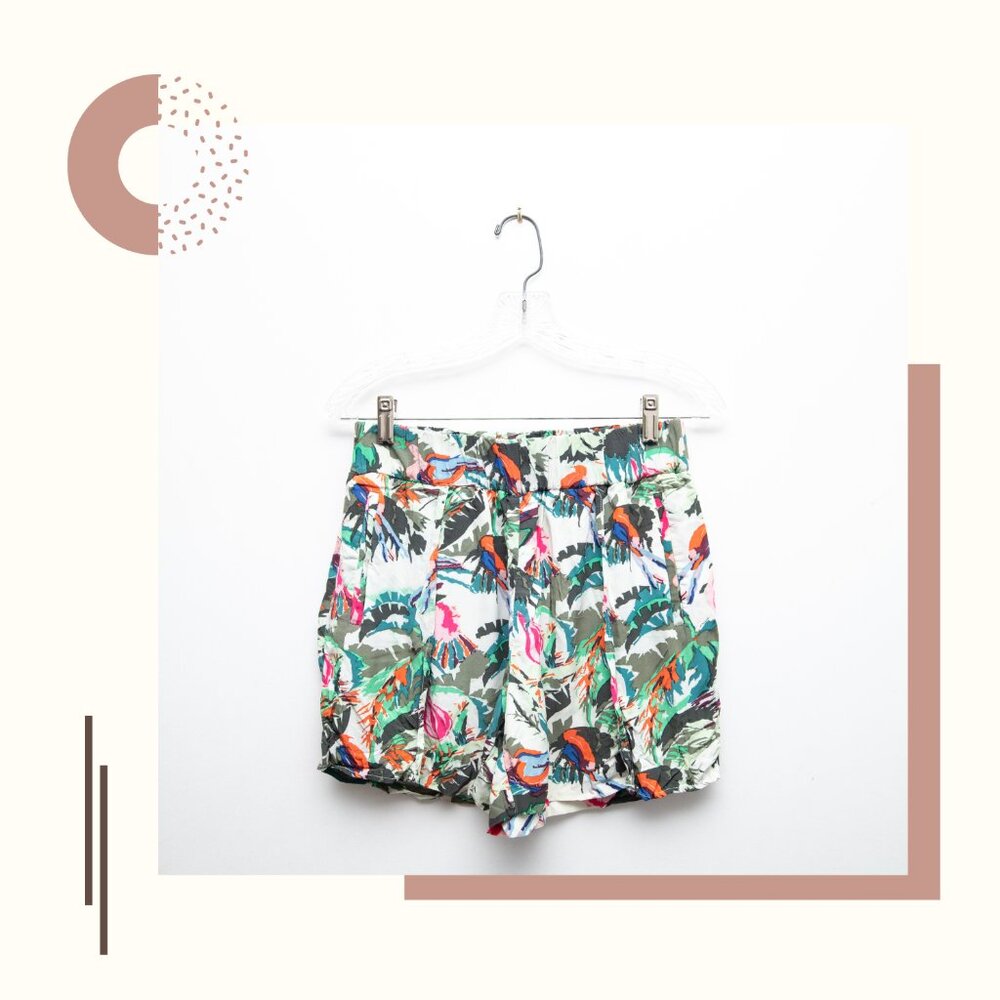 & Other Stories Tropical Multi Print Shorts